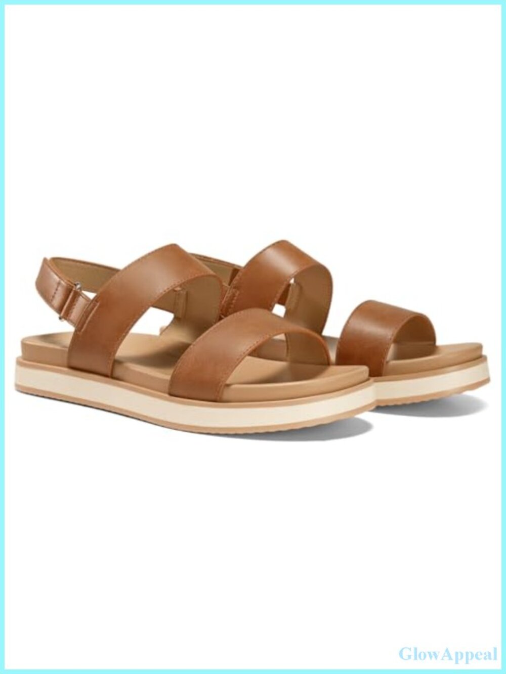 Women's Arch Support Adjustable Strap Platform Sandals Faux Leather